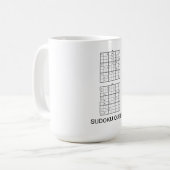 SUDOKU KÖNIGIN LUSTIG KAFFEETASSE (Vorderseite Links)