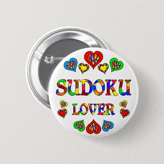 Sudoku Liebhaber Button (Vorne & Hinten)