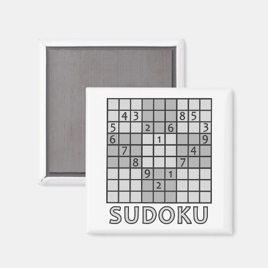 SUDOKU-Magnet Magnet (Vorderseite/Rückseite)