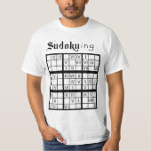 Sudoku mit römischen Zahlen - Puzzle mit Drehung T-Shirt (Vorderseite)