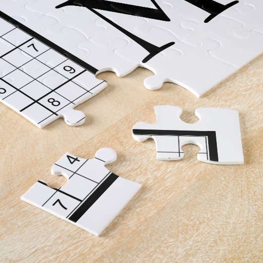 Sudoku Monogram Jigsaw Puzzle (Seite)