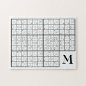 Sudoku Monogram Jigsaw Puzzle (Horizontal)