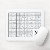 Sudoku Monogram Mousepad (Mit Mouse)