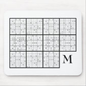 Sudoku Monogram Mousepad (Vorne)