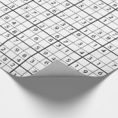 Sudoku-Muster Geschenkpapier (Ecke)