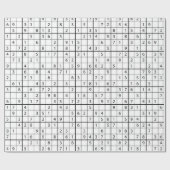 Sudoku-Muster Geschenkpapier (Flach)