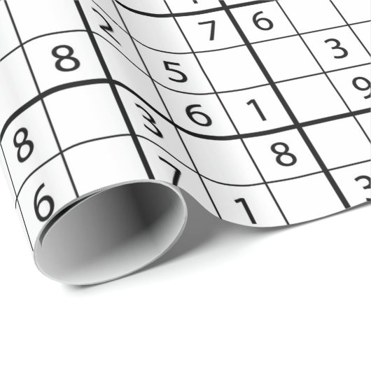 Sudoku-Muster Geschenkpapier (Rolleneckpunkt)