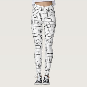 Sudoku-Muster Leggings
