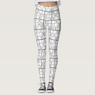 Sudoku-Muster Leggings