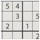 Sudoku-Muster Stoff (Nahaufnahme)
