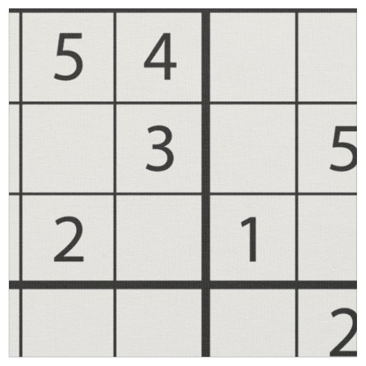 Sudoku-Muster Stoff (Nahaufnahme)