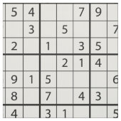 Sudoku-Muster Stoff (Muster)