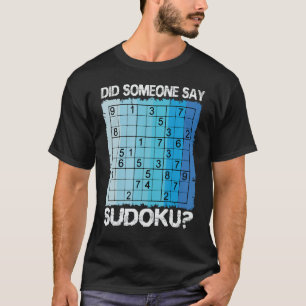 Sudoku Nummer Spiel Puzzle Logic Player Nine Grids T-Shirt