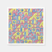 Sudoku One-Modern Minimalist Bauhaus Geometric Art Serviette (Vorderseite)