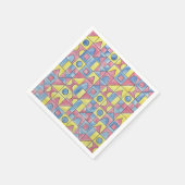 Sudoku One-Modern Minimalist Bauhaus Geometric Art Serviette (Ecke)