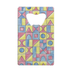Sudoku One-Modern Minimalist Bauhaus Geometrische Geldbeutel Flaschenöffner