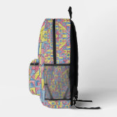 Sudoku One-Modern Minimalist Geometric Pattern Bedruckter Rucksack (Rechts)