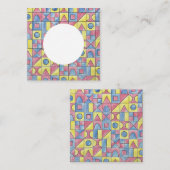 Sudoku One-Modern-Minimalist Quadratische Visitenkarte (Vorne/Hinten)