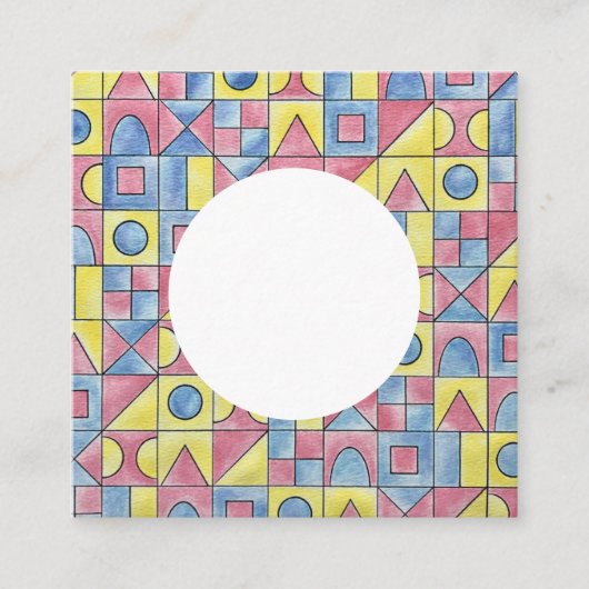 Sudoku One-Modern-Minimalist Quadratische Visitenkarte (Vorderseite)