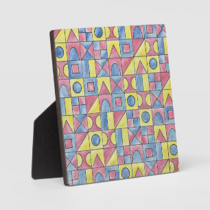 Sudoku One - Moderne geometrische Wasserfarben-Kun Fotoplatte