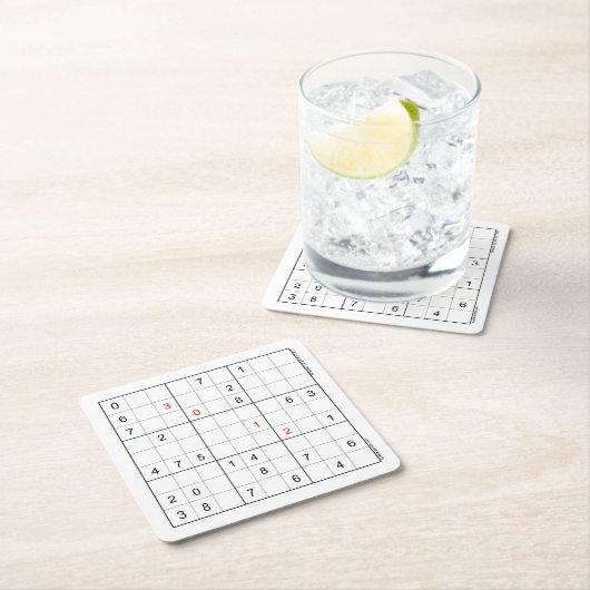 Sudoku Paper Untersetzer 30-12 (Vor Ort)