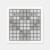 SUDOKU Papierservietten (Vorderseite)