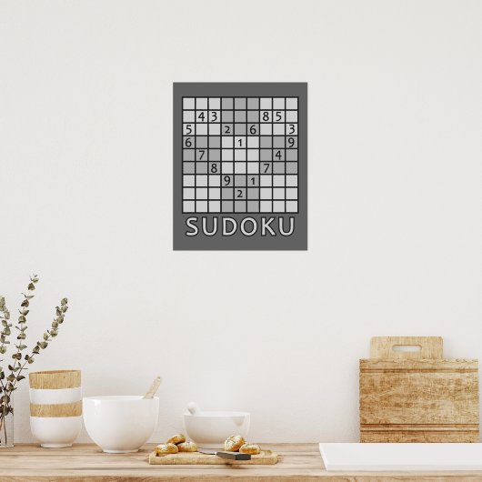 SUDOKU-Plakat Poster (Küche)