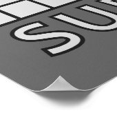 SUDOKU-Plakat Poster (Ecke)