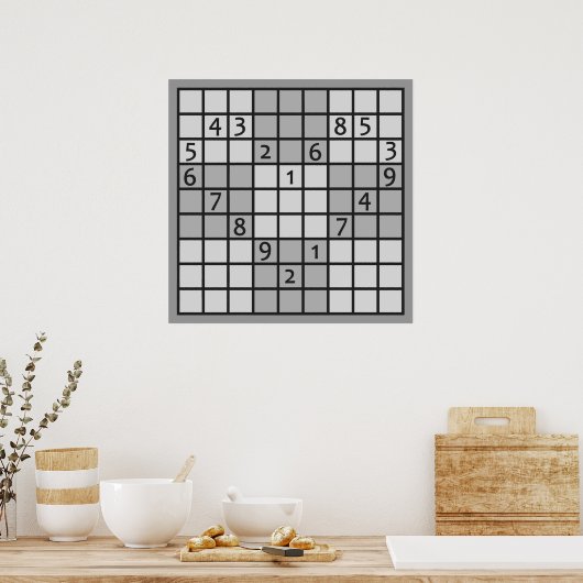 SUDOKU-Plakat Poster (Küche)