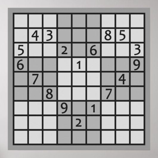 SUDOKU-Plakat Poster (Vorne)