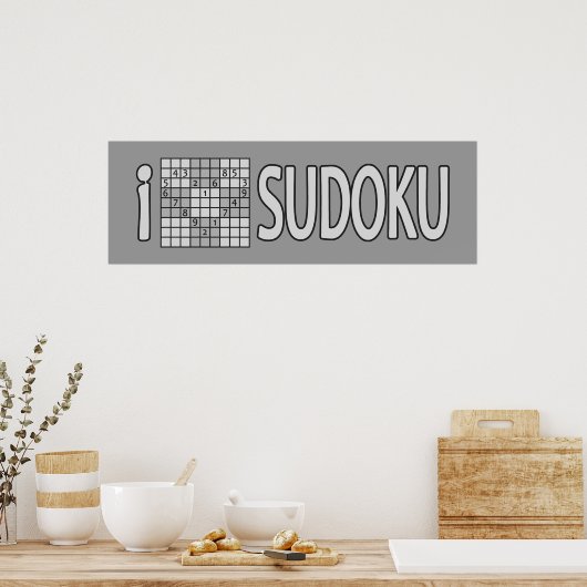 SUDOKU-Plakat Poster (Küche)