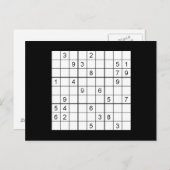 SuDoku Postcard Postkarte (Vorne/Hinten)
