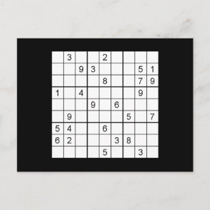SuDoku Postcard Postkarte