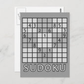 SUDOKU Postkarte (Vorne/Hinten)