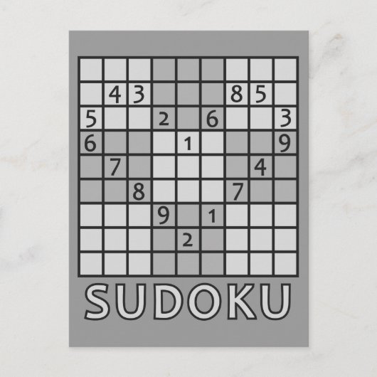SUDOKU Postkarte (Vorderseite)