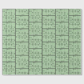 Sudoku Puzzle Design Wrapping Paper Geschenkpapier (Flach)