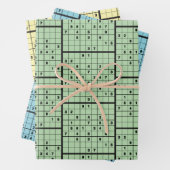 Sudoku Puzzle Design Wrapping Paper Geschenkpapier Set (Beispiel)