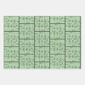 Sudoku Puzzle Design Wrapping Paper Geschenkpapier Set (Vorderseite)