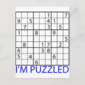 Sudoku Puzzle Postkarte (Vorderseite)