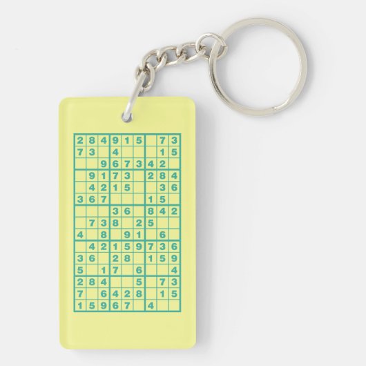 Sudoku Puzzle Schlüsselanhänger (Rückseite)