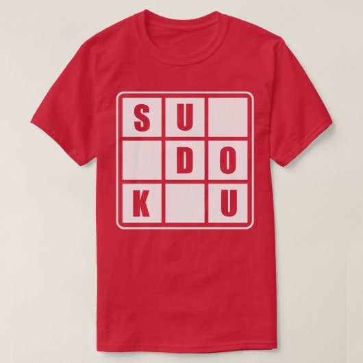 Sudoku-Puzzle T-Shirt (Design vorne)