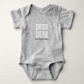 Sudoku Puzzles Design Baby Strampler (Vorderseite)