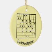 Sudoku Puzzles Design Keramik Ornament (Rechts)