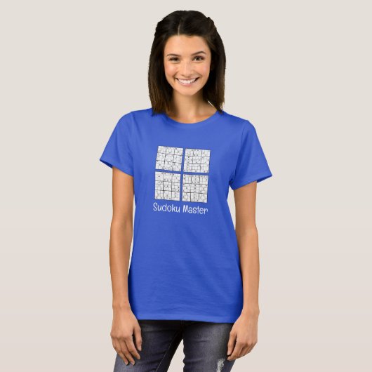 Sudoku Puzzles Design T-Shirt (Vorne ganz)