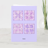 Sudoku-Puzzles erhalten gute Karte (Rückseite)