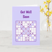 Sudoku-Puzzles erhalten gute Karte (Gelbe Blume)