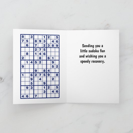 Sudoku-Puzzles erhalten gute Karte (Innenseite)