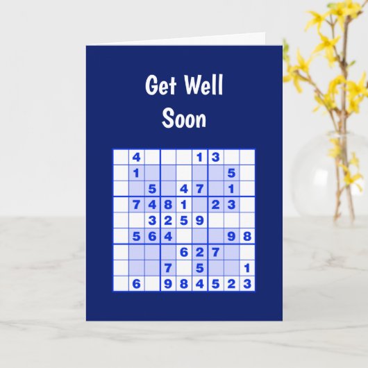 Sudoku-Puzzles erhalten gute Karte (Gelbe Blume)