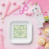 Sudoku Puzzles Pappteller (Party)