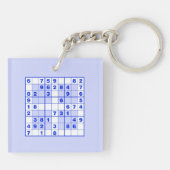 Sudoku Puzzles Schlüsselanhänger (Rückseite)